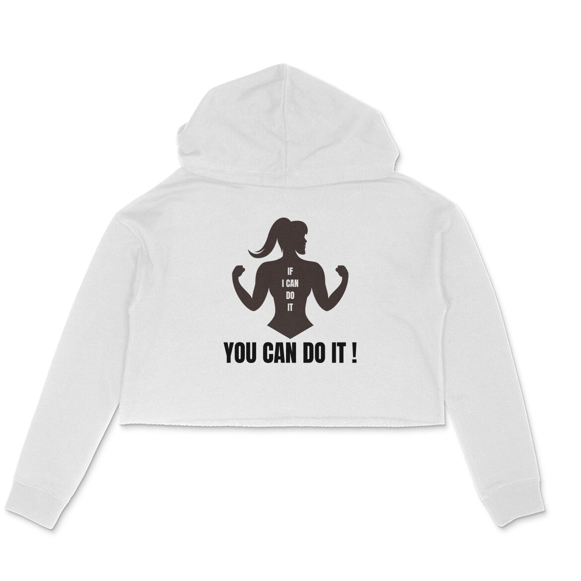 You Can Do It - Women's Crop Hoodies