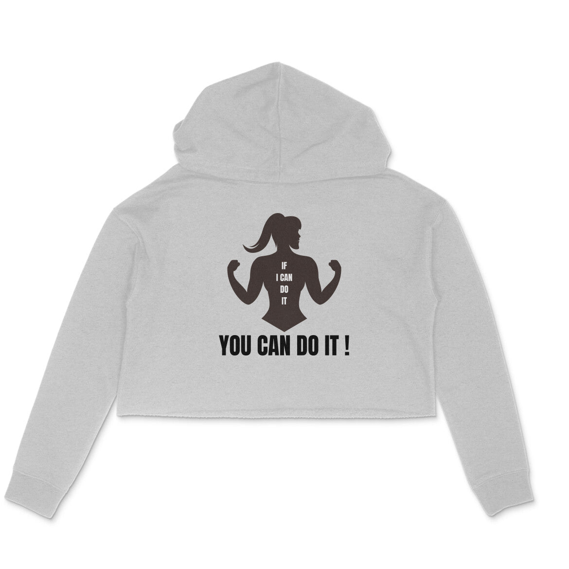 You Can Do It - Women's Crop Hoodies