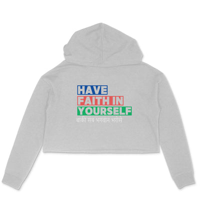 Have Faith - Women's Crop Hoodies