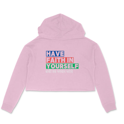 Have Faith - Women's Crop Hoodies