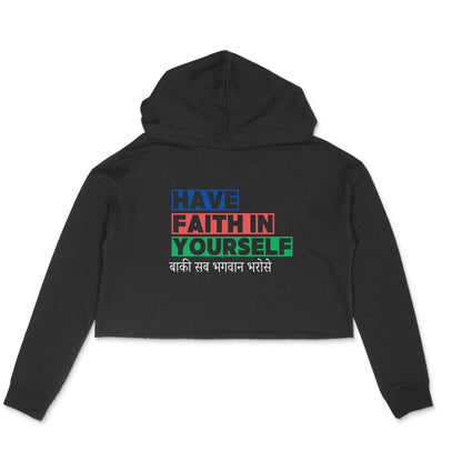 Have Faith - Women's Crop Hoodies