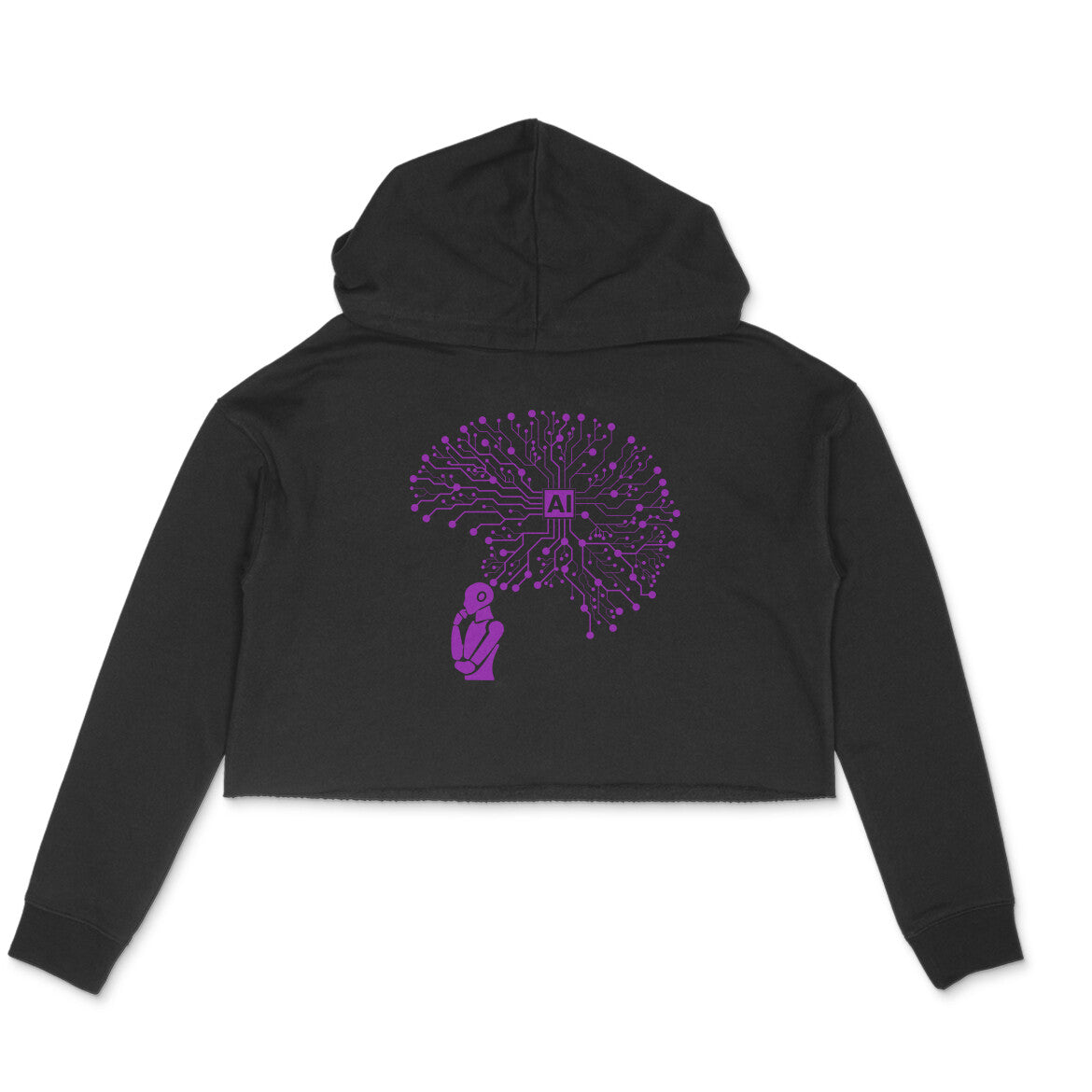 Artificial Intelligence Network - Women's Crop Hoodie