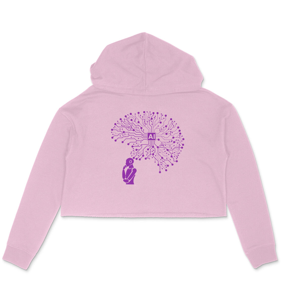 Artificial Intelligence Network - Women's Crop Hoodie