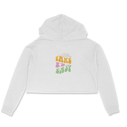 Take It Easy - Women's Crop Hoodies