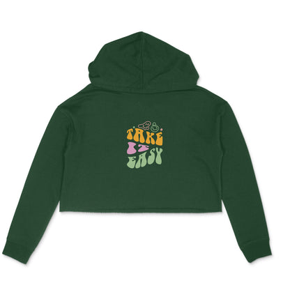 Take It Easy - Women's Crop Hoodies