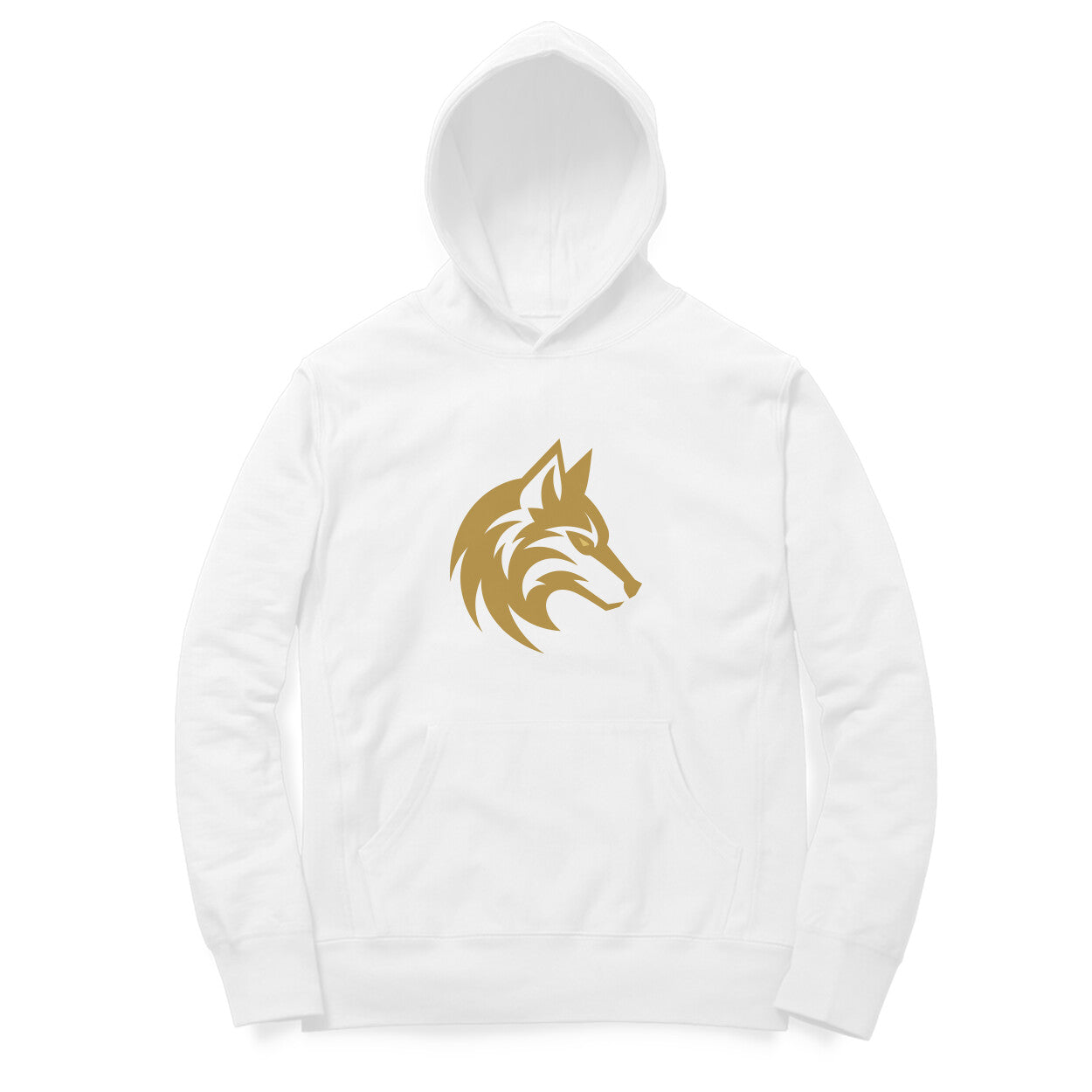 Golden Wolf Oversized Unisex Hoodie - The Wolf Collection